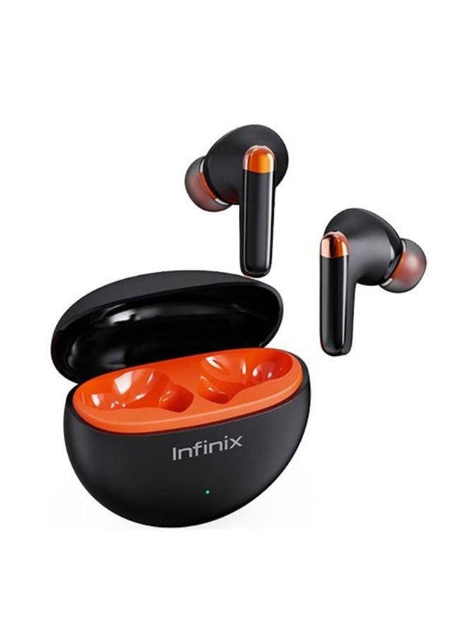 Infinix - NEO XE26 True Wireless Headsets Bluetooth 5.3 Earbuds Black - Image 1