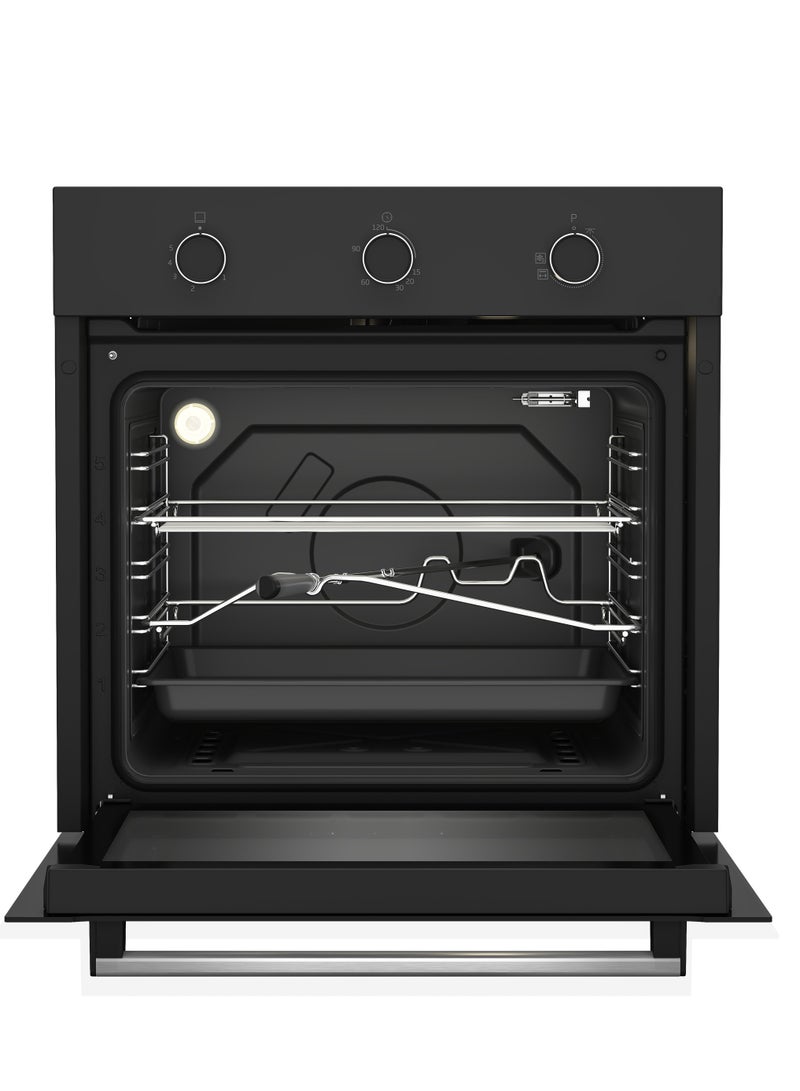 بيكو فرن غاز بيكو بلت ان - 60 سم - شواية كهربائية - طبخ بمساعدة مروحة - جدران جانبية محفزة - مروحة تبريد - BBIH12100BC - Image 4