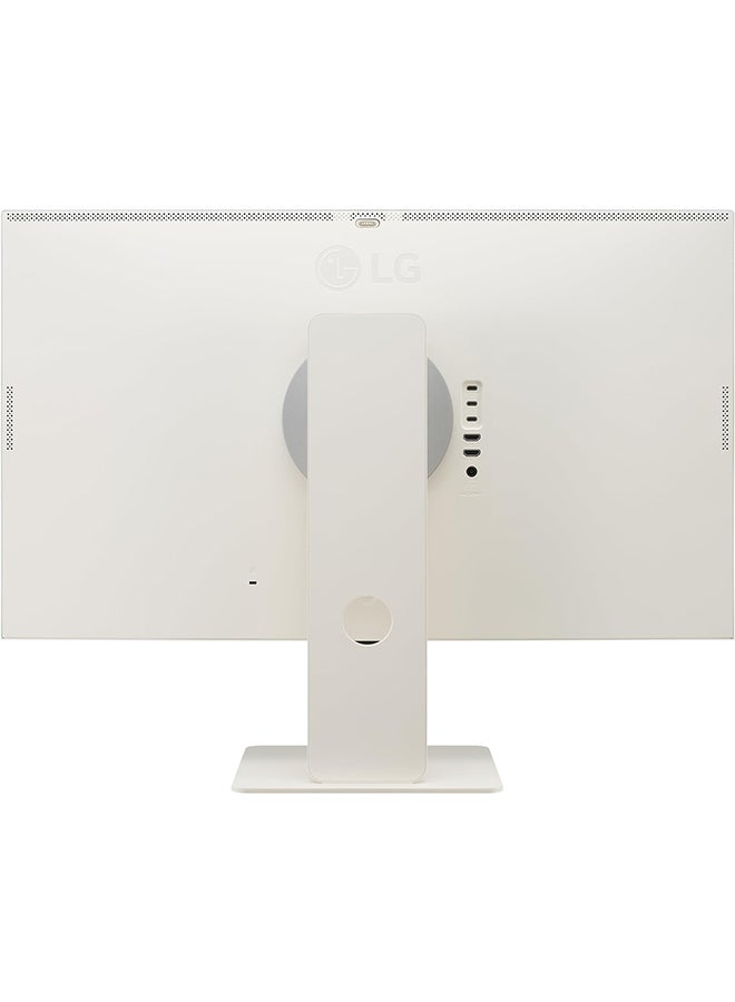 LG - 32-inch MyView 4K UHD, IPS Display, webOS Smart Monitor, ThinQ Home, USB Type-C 90W PD, Built-in FHD Webcam & Speaker, HDR 10, AirPlay 2, Screen Share, Bluetooth, 32SR85U-W White - Image 1