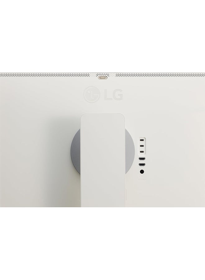 LG - 32-inch MyView 4K UHD, IPS Display, webOS Smart Monitor, ThinQ Home, USB Type-C 90W PD, Built-in FHD Webcam & Speaker, HDR 10, AirPlay 2, Screen Share, Bluetooth, 32SR85U-W White - Image 1
