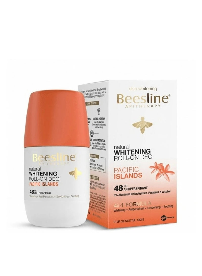 Beesline - Natural Whitening Roll On Deo Pacific Islands 50ml - Image 1