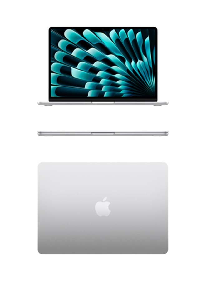 Apple - New 2024 MacBook Air MRYQ3 15-inch Display, Apple M3 Chip 8-Core CPU 10-Core GPU Processor/8GB RAM/512GB SSD/Intel UHD Graphics(International version) English Silver - Image 1