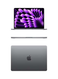 Apple New 2024 MacBook Air MRYN3 15-inch Display, Apple M3 Chip 8-Core CPU 10-Core GPU Processor/8GB RAM/512GB SSD/Intel UHD Graphics(International version) English Space Grey  - Image 2