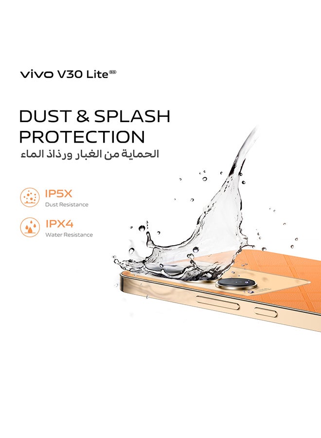 vivo - V30 Lite 5G Dual Sim Leather Orange 12Gb+12Gb Ram 256Gb With Exclusive Gifts Earbuds, Smart Fitness Band, 80W Charger And 24 Months Warranty + 1 Year Screen Replacement - Middle East Version - Image 1