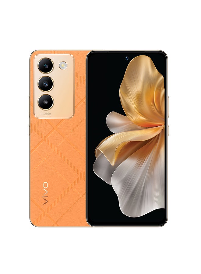 vivo - V30 Lite 5G Dual Sim Leather Orange 12Gb+12Gb Ram 256Gb With Exclusive Gifts Earbuds, Smart Fitness Band, 80W Charger And 24 Months Warranty + 1 Year Screen Replacement - Middle East Version - Image 1