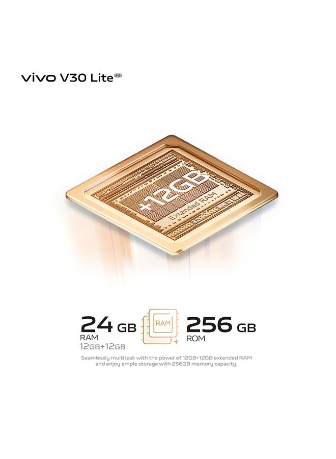 vivo - V30 Lite 5G Dual Sim Leather Orange 12Gb+12Gb Ram 256Gb With Exclusive Gifts Earbuds, Smart Fitness Band, 80W Charger And 24 Months Warranty + 1 Year Screen Replacement - Middle East Version - Image 1
