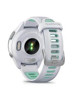 GARMIN Forerunner 265S - 42MM - Up To 24 Hours Battery Life in GPS Mode - 1.1"inch Amoled Display, Scratch Resistant, Corning® Gorilla® Glass 3, Heart Rate Monitor, Stress Tracking, Save Music On Device, Advanced GPS and Running Features, iOS and Android Compatible Whitestone Case and Whitestone/Neo Tropic Silicone Band  - Image 4