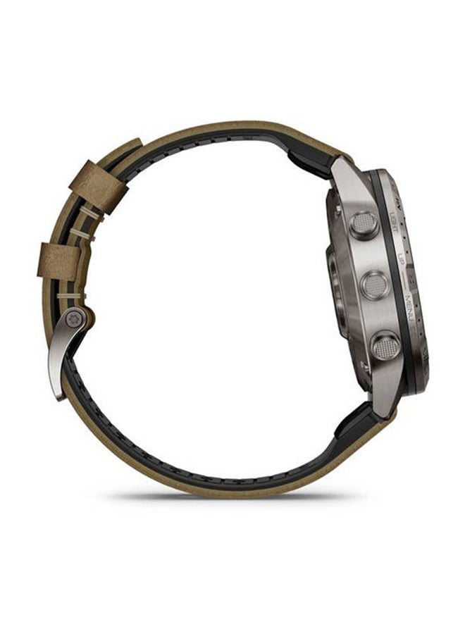 GARMIN Marq Adventurer Gen 2 - Ultimate Luxury Smartwatch - 46MM - Grade 5 Titanium Material, Up To 16 Days Battery Life - 1.2"inch Amoled Display, Scratch Resistant, Domed Sapphire Crystal, 20+ Adventure Tracking Features, Advanced GPS Features, Built-in GNSS and Sports App, iOS and Android Compatible Brown - Image 2