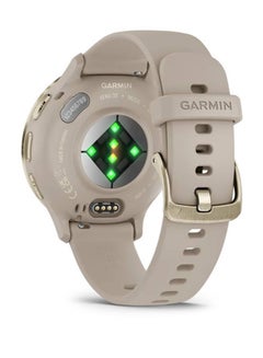 GARMIN Venu 3S - 41MM - 1.2"inch Amoled Display, Scratch Resistant, Corning® Gorilla® Glass 3, Heart Rate Monitor, Stress Tracking,  Built-in Sports Apps, Advanced GPS Features, iOS and Android Compatible French grey Case And Silicone Band  - Image 4