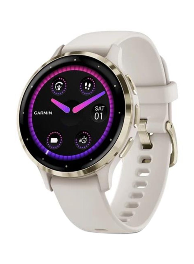 GARMIN Venu 3S - 41MM - Up To 10 Days Battery Life - 1.2"inch Amoled Display, Scratch Resistant, Corning® Gorilla® Glass 3, Heart Rate Monitor, Stress Tracking,  Built-in Sports Apps, Advanced Gps Features , iOS and Android Compatible Ivory Case And Silicone Band  - Image 1