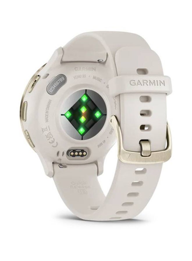 GARMIN Venu 3S - 41MM - Up To 10 Days Battery Life - 1.2"inch Amoled Display, Scratch Resistant, Corning® Gorilla® Glass 3, Heart Rate Monitor, Stress Tracking,  Built-in Sports Apps, Advanced Gps Features , iOS and Android Compatible Ivory Case And Silicone Band  - Image 4