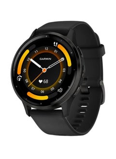 GARMIN Venu 3 - 45MM - Up To 14 Days Battery Life - 1.4"inch Amoled Display, Scratch Resistant, Corning® Gorilla® Glass 3, Heart Rate Monitor, Stress Tracking, Advanced GPS Features, Built-in GNSS and Sports App, iOS and Android Compatible Black Case and Silicon Band  - Image 1