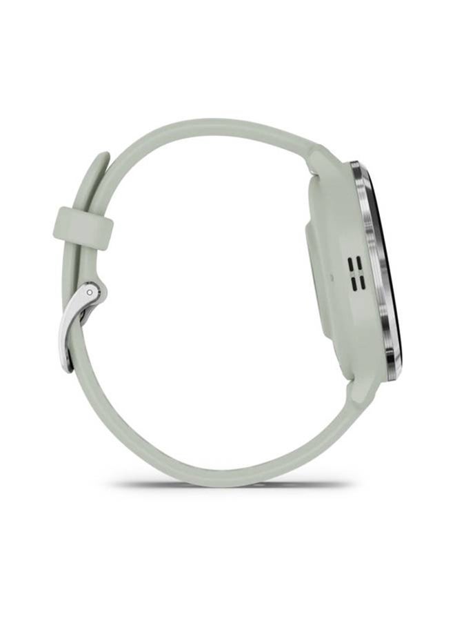 GARMIN - Venu 3S - 41MM - Up To 10 Days Battery Life - 1.2"inch Amoled Display, Scratch Resistant, Corning® Gorilla® Glass 3, Heart Rate Monitor, Stress Tracking,  Built-in Sports Apps, Advanced GPS Features, iOS and Android Compatible Sage Grey Case And Silicone Band - Image 1