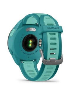 GARMIN Forerunner 165 Music - 43MM - Up To 11 Days Battery Life - 1.2"inch Amoled Display, Scratch Resistant, Chemically Strengthened Glass, Heart Rate Monitor, Stress Tracking, Save Music On Device, Advanced GPS and Running Features, Built-in GNSS and Sports App, iOS and Android Compatible Turquoise/Aqua  - Image 4