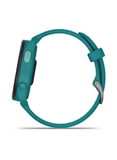 GARMIN Forerunner 165 Music - 43MM - Up To 11 Days Battery Life - 1.2"inch Amoled Display, Scratch Resistant, Chemically Strengthened Glass, Heart Rate Monitor, Stress Tracking, Save Music On Device, Advanced GPS and Running Features, Built-in GNSS and Sports App, iOS and Android Compatible Turquoise/Aqua  - Image 2
