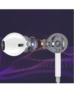 PROMATE Earbuds with USB-C™ Connector, Ergonomic In-Ear USB-C™ HD Mono Earphone with Mic, Noise Isolation, Call Function, and In-Line Volume Control, MonoPod-C White  - Image 5