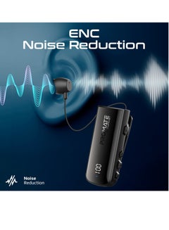 PROMATE Wired Earphone, Dynamic High Definition Bluetooth 5.3 Retractable,22H Play Time, Voice Assistant, Mono ENC Earphone, MonoFlix Black  - Image 5