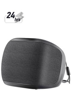 PROMATE Bluetooth Speaker, Premium 5W True Wireless IPX4 Water Resistant Portable Speaker with HD Sound, Long 24H Playtime, USB Flash Port, Mood Black  - Image 1