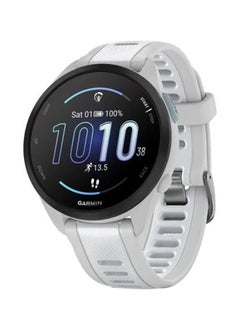 GARMIN Forerunner 165 Music - 43MM - Up To 11 Days Battery Life - 1.2"inch Amoled Display, Scratch Resistant, Chemically Strengthened Glass, Heart Rate Monitor, Stress Tracking, Save Music On Device, Advanced GPS and Running Features, Built-in GNSS and Sports App, iOS and Android Compatible Mist Gray/Whitestone  - Image 1