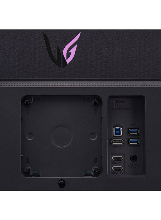 LG - UltraGear 4K Gaming Monitor (27GR93U-B) 27 inch, 4K, 144Hz, 1ms GtG, IPS Display, HDR 10, NVIDIA G-Sync & AMD FreeSync compatible, Smart Energy Saving, Displayport, HDMI ‎Purple Gray - Image 1