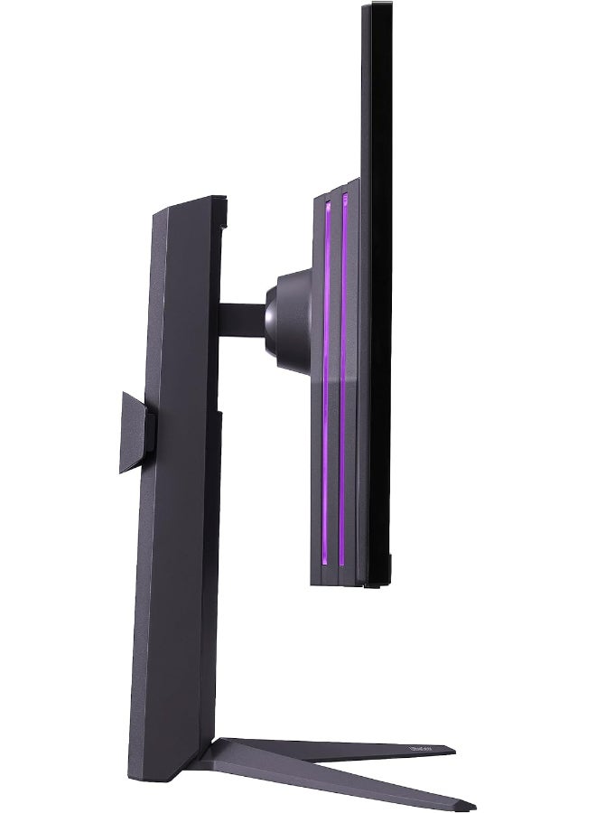 LG - UltraGear 4K Gaming Monitor (27GR93U-B) 27 inch, 4K, 144Hz, 1ms GtG, IPS Display, HDR 10, NVIDIA G-Sync & AMD FreeSync compatible, Smart Energy Saving, Displayport, HDMI ‎Purple Gray - Image 1