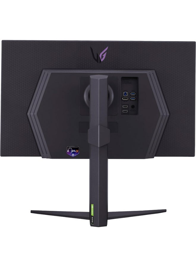 LG - UltraGear 4K Gaming Monitor (27GR93U-B) 27 inch, 4K, 144Hz, 1ms GtG, IPS Display, HDR 10, NVIDIA G-Sync & AMD FreeSync compatible, Smart Energy Saving, Displayport, HDMI ‎Purple Gray - Image 1