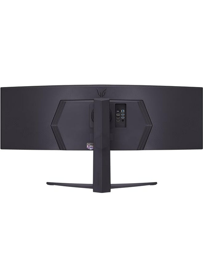 LG - Ultragear Curved Gaming Monitor (45GR75DC-B) 45-inch, Dual QHD 1ms, 200Hz, 32:9, VESA DisplayHDR 600 with DCI-P3 95%, AMD FreeSync Premium Pro, Enhanced Gaming GUI, DTS HP:X, 3-Way Adjustable Stand Black - Image 1