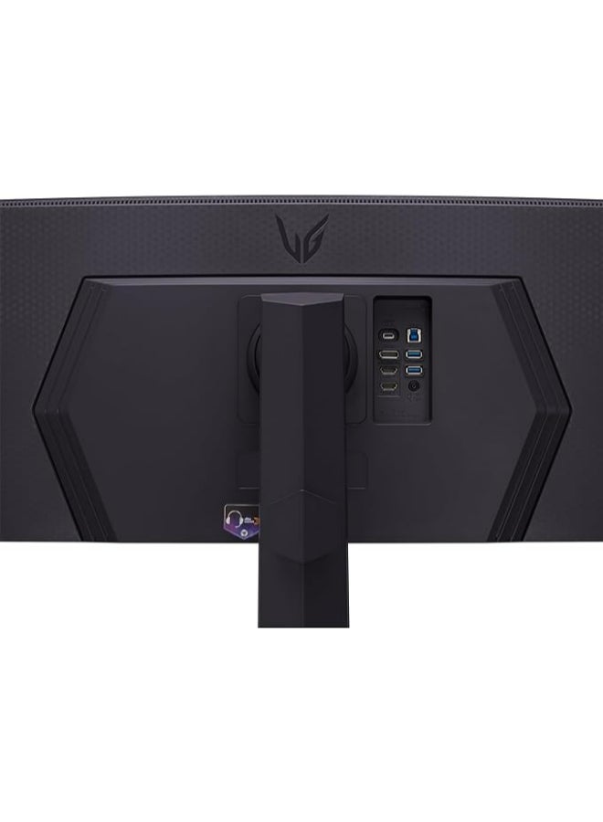 LG - Ultragear Curved Gaming Monitor (45GR75DC-B) 45-inch, Dual QHD 1ms, 200Hz, 32:9, VESA DisplayHDR 600 with DCI-P3 95%, AMD FreeSync Premium Pro, Enhanced Gaming GUI, DTS HP:X, 3-Way Adjustable Stand Black - Image 1