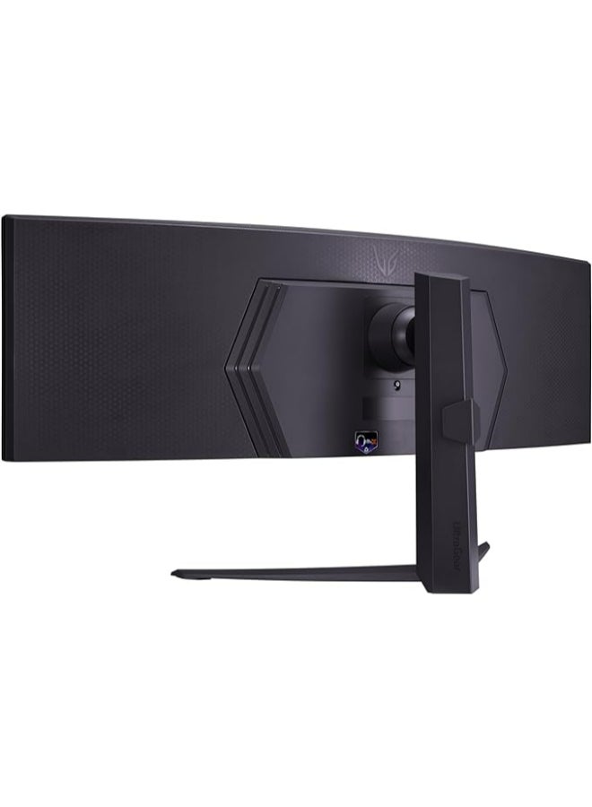 LG - Ultragear Curved Gaming Monitor (45GR75DC-B) 45-inch, Dual QHD 1ms, 200Hz, 32:9, VESA DisplayHDR 600 with DCI-P3 95%, AMD FreeSync Premium Pro, Enhanced Gaming GUI, DTS HP:X, 3-Way Adjustable Stand Black - Image 1