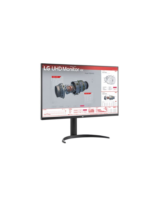 LG - 31.5" Inch VA UHD 4K Monitor with USB Type-C, Super Resolution+, Dynamic Action Sync, Flicker Safe & Black Stabilizer - 32BR55U-B | Black - Image 1
