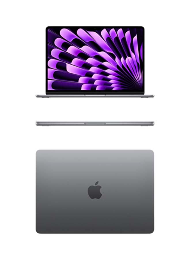 Apple - New 2024 MacBook Air MRXP3 13-inch Display, Apple M3 Chip 8-Core CPU 10-Core GPU Processor/8GB RAM/512GB SSD/Intel UHD Graphics English/Arabic Space Grey - Image 1