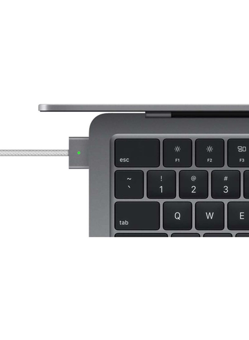 Apple - New 2024 MacBook Air MRXP3 13-inch Display, Apple M3 Chip 8-Core CPU 10-Core GPU Processor/8GB RAM/512GB SSD/Intel UHD Graphics English/Arabic Space Grey - Image 1