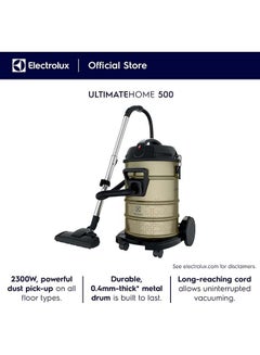 Powerful Drum Vacuum Cleaner, 23L Tank Dust Capacity With 9M Extra Long Power Code, Metal Pipe, Dusting Brush, Floor And Crevice Nozzle, Washable Filter, Best For Home And Office 23 L 2300 W EFW51712 Biege - pnsku/N70052063V/45/_/1710919363/35a86d20-4270-444e-ab9b-7d5e5d2efd01