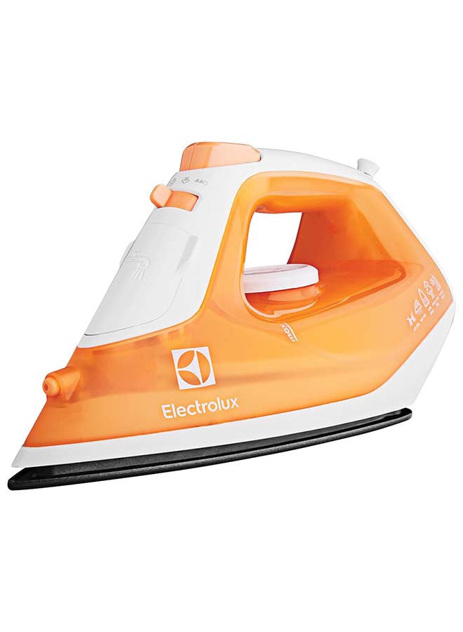 Electrolux Steam Iron 1600W With Powerful Steam Shot, Non-Stick Sole Plate, Anti Calc Drip Self Clean And Auto Shutoff, Automatic Steam Adjustment, Safe Touch Indicator, Light Weight-Easy To Use 0.25 L 1600 W ESI4007 Orange - Image 1