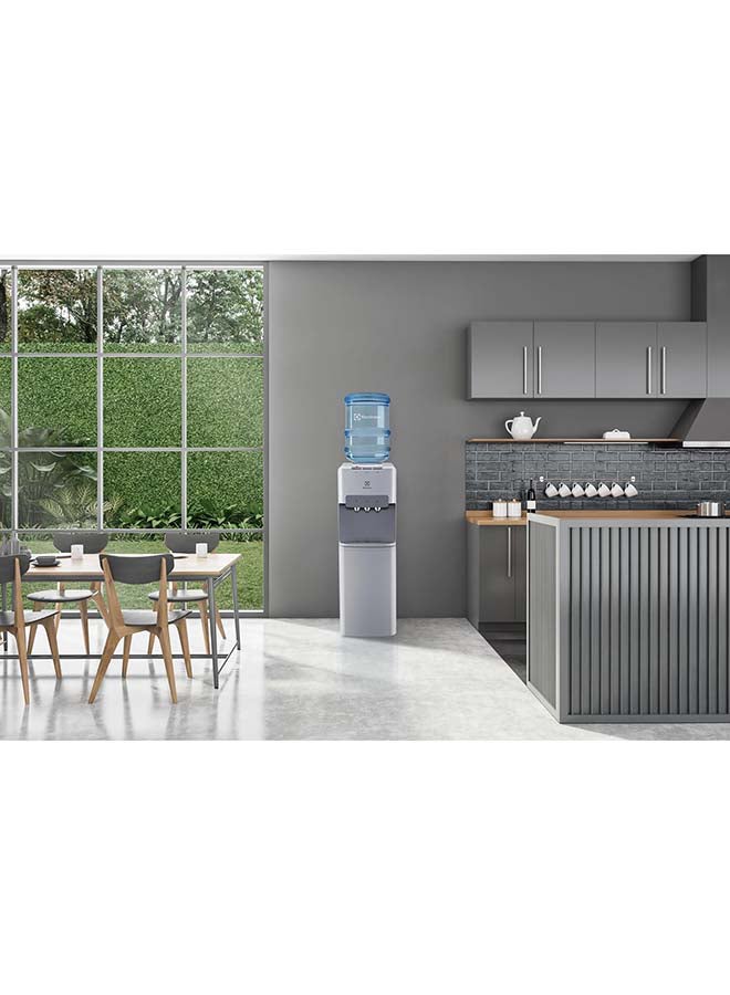 Electrolux - Water Dispenser, Top Loading, 3-Taps Equipped With Hot Cold And Ambient Temperature, Floor Standing, LED Indicator, Child Safety Lock For Faucet, Best For Home And Office 9 L 570 W EQACF1SXSG Grey - Image 1