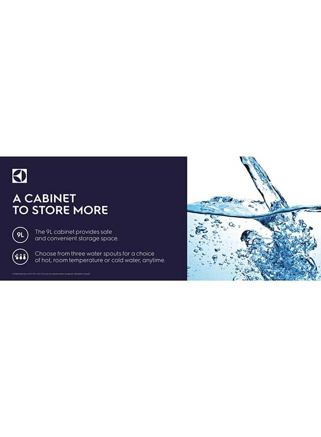 Electrolux - Water Dispenser, Top Loading, 3-Taps Equipped With Hot Cold And Ambient Temperature, Floor Standing, LED Indicator, Child Safety Lock For Faucet, Best For Home And Office 9 L 570 W EQACF1SXSG Grey - Image 1