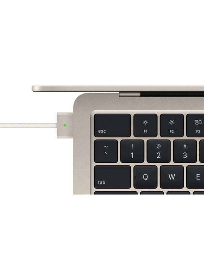 أبل - جهاز MacBook Air الجديد لعام 2024 بشاشة مقاس 15 بوصة، ووحدة معالجة مركزية Apple M3 Chip 8-Core، ومعالج رسوميات 10-Core/ذاكرة الوصول العشوائي (RAM) سعة 16 جيجابايت/محرك أقراص SSD سعة 512 جيجابايت/بطاقة رسومات Intel UHD باللغة الإنجليزية/العربية Starlight - Image 1