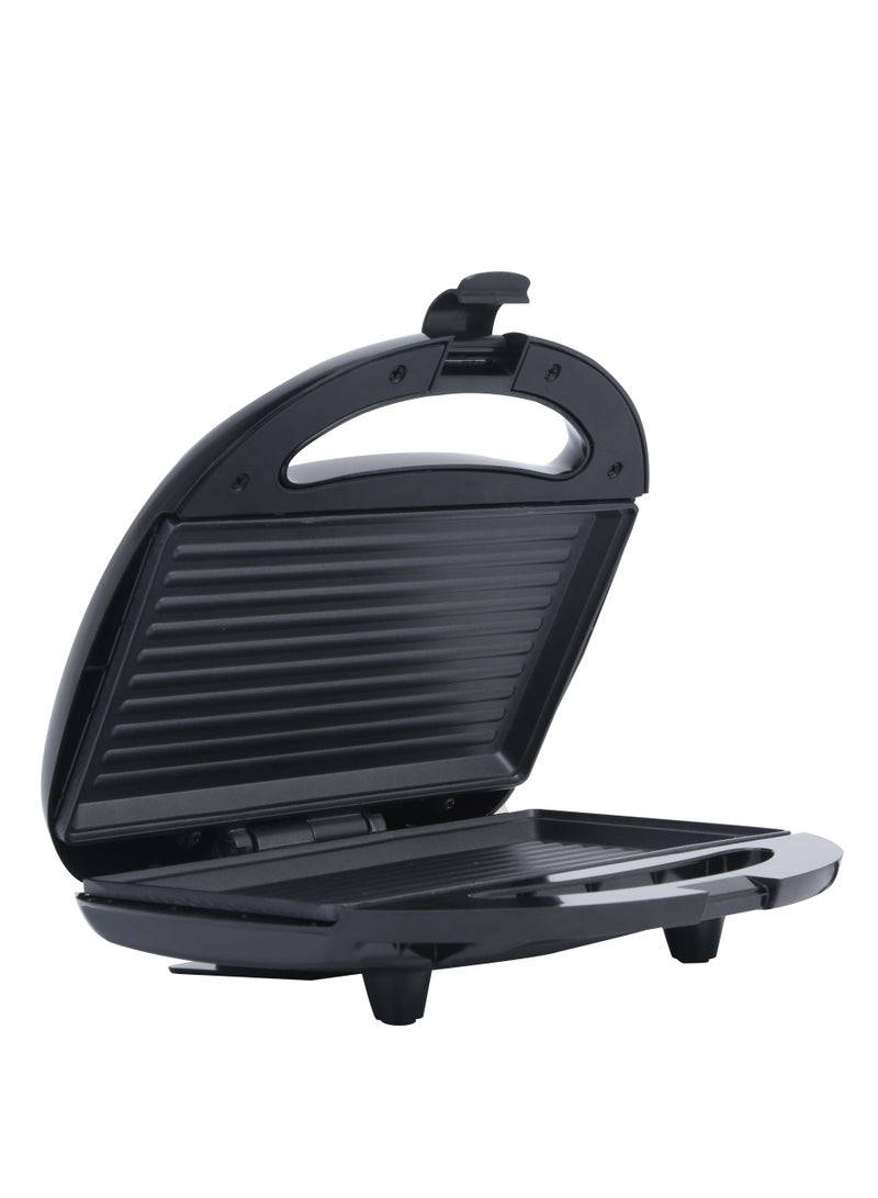 SONASHI 2 Slice Grill Maker – Non-Stick, Stainless Steel Sandwich Maker with Handle Locking System, Indicator Light, Overheat Protection 750 W SGT-883 Black/Silver - Image 3