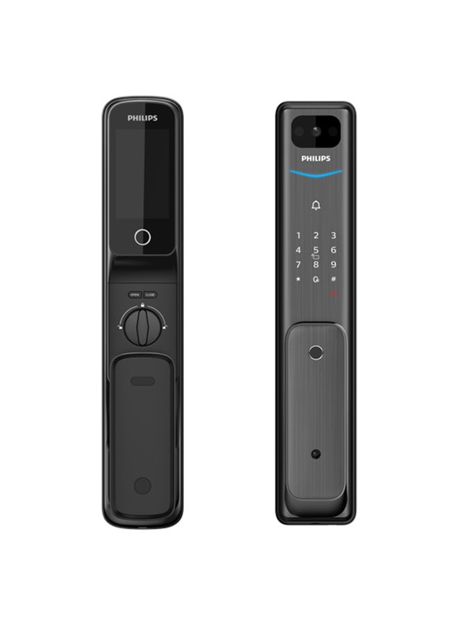 Philips Smart Lock  Digital Lock Auto-lock App Alarming Fingerprint Hidden Keypad Video Communication Black 421.57 x79.65 x 67.33mm - Image 1