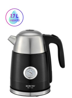 ريبون غلاية كهربائية 1.7 لتر 2200 وات RE-1-123 لون أسود 