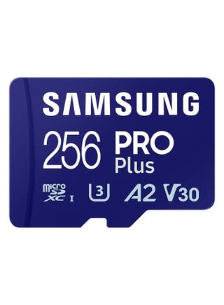 Pro Plus MicroSD Card + SD Adapter For Mobile Gaming On Smartphones, Tablets And Handheld Consoles, UHS-I U3, Full HD And 4K UHD, 180MB/s Read, 130MB/s Write, MB-MD256SA/EU 256 GB - pnsku/N70052121V/45/_/1710229090/b1951e3e-19c7-4d4e-8058-2dea373c720c