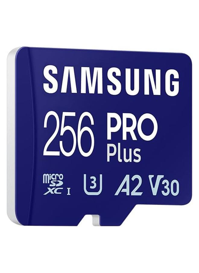 Samsung Pro Plus MicroSD Card + SD Adapter For Mobile Gaming On Smartphones, Tablets And Handheld Consoles, UHS-I U3, Full HD And 4K UHD, 180MB/s Read, 130MB/s Write, MB-MD256SA/EU 256 GB - Image 2