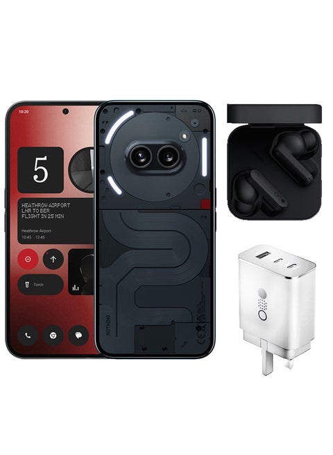 Phone 2A 5G Dual SIM Black 12GB RAM 256GB With CMF Buds And Charger - Middle East Version