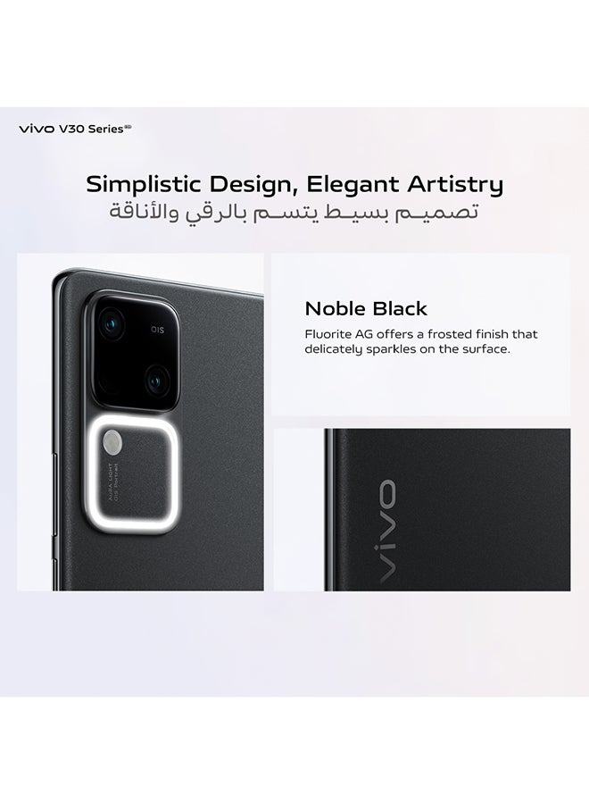 vivo - V30 5G Dual SIM Noble Black 12GB RAM 256GB - Middle East Version - Image 1