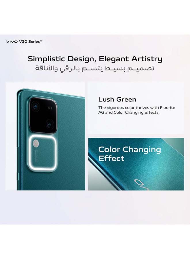 vivo - V30 5G Dual SIM Lush Green 12GB RAM 256GB - Middle East Version - Image 1