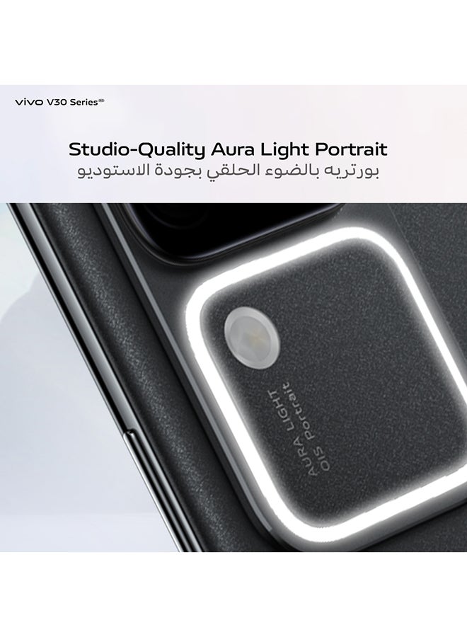 vivo - V30 5G Dual SIM Noble Black 12GB RAM 256GB With Exclusive Gifts Earbuds, Smart Fitness Band, 80W Charger And 24 Months Warranty + 1 Year Screen Replacement - Middle East Version - Image 1