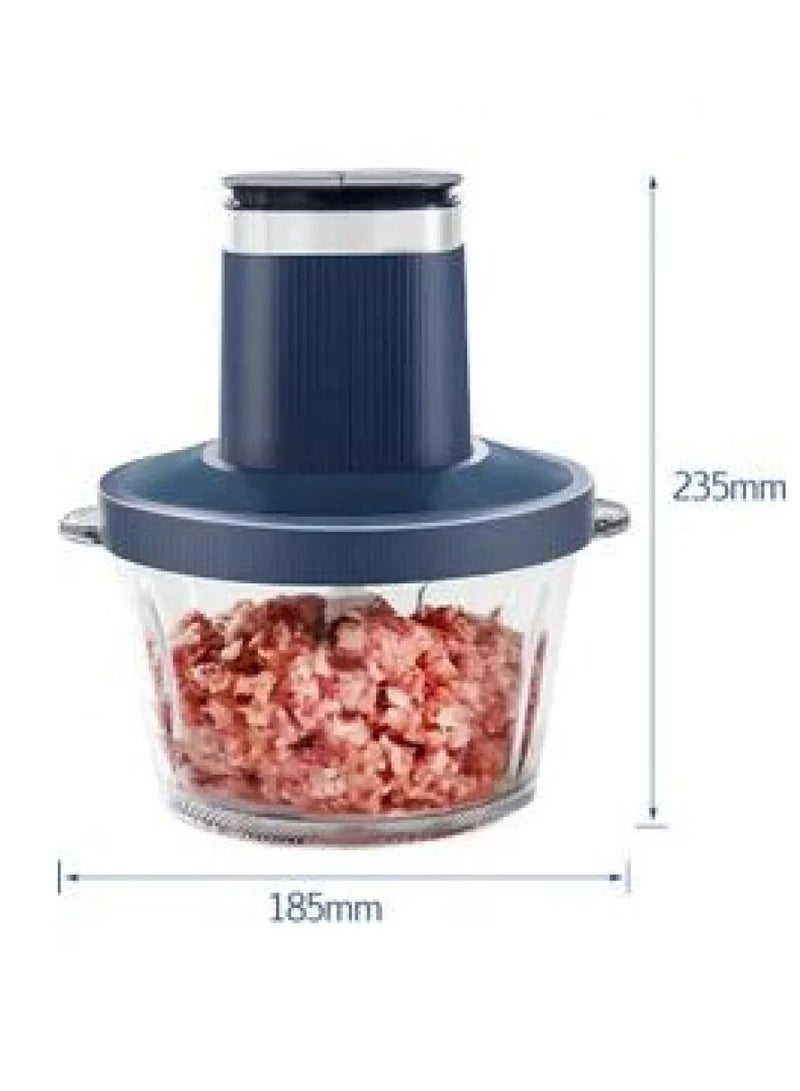 KOOLEN Food Chopper with 2L Glass Bowl 300 W 801109003 Blue  - Image 2