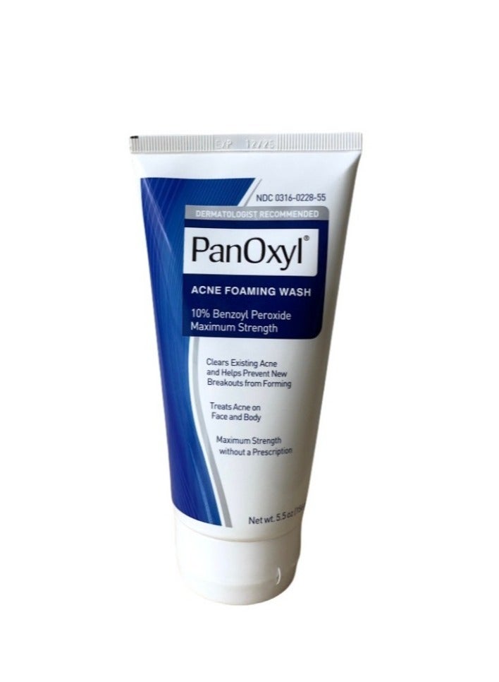PanOxyl Acne Foaming Wash Blue 156grams 