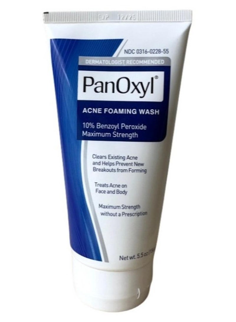 PanOxyl Acne Foaming Wash Blue 156grams