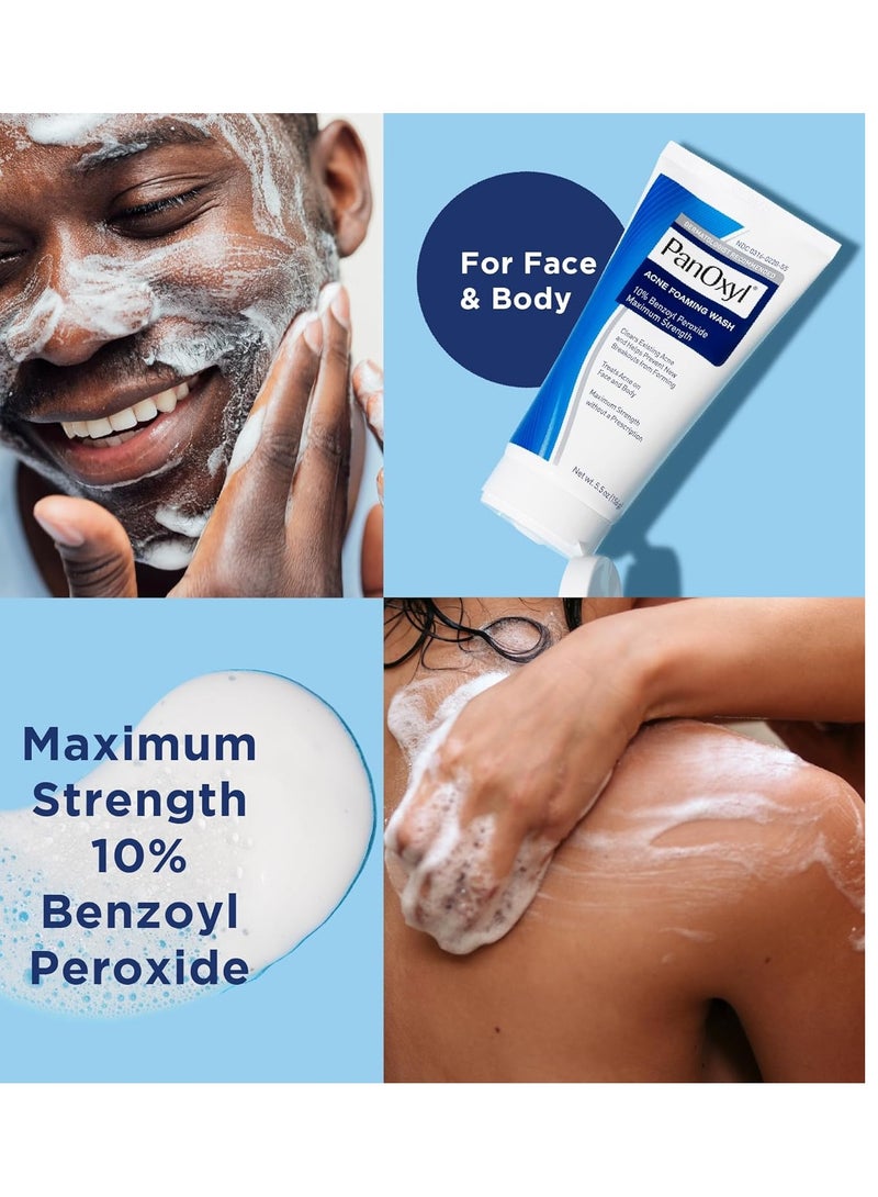 PanOxyl - Acne Foaming Wash Benzoyl Peroxide 10% Maximum Strength 156 gramsgrams - Image 1